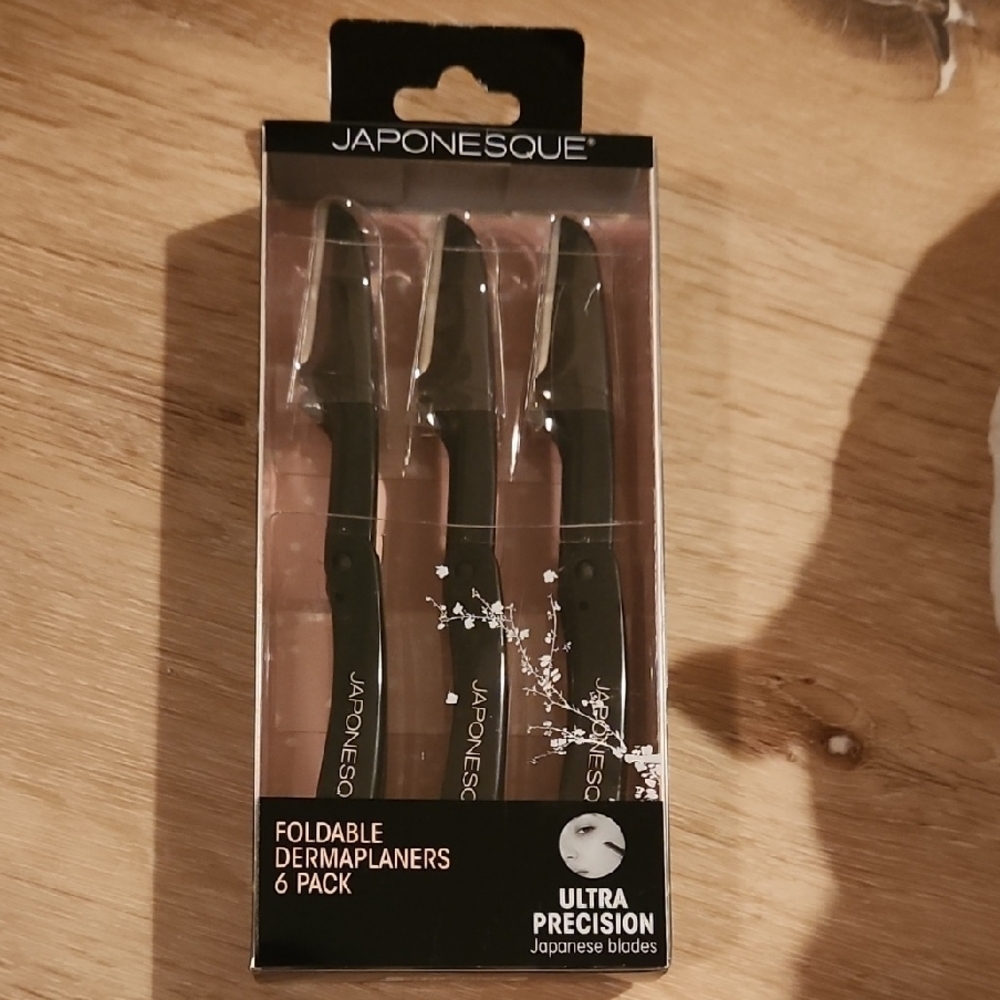 Japonesque Black Foldable Dermaplaners 6 Pack